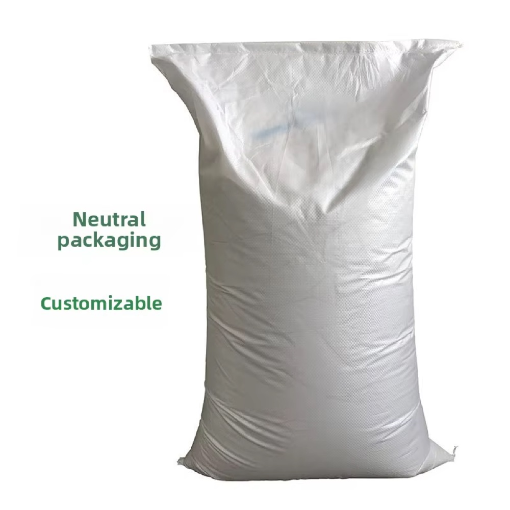 Neutral packing white bulk bag with customizable label for private label starch orders